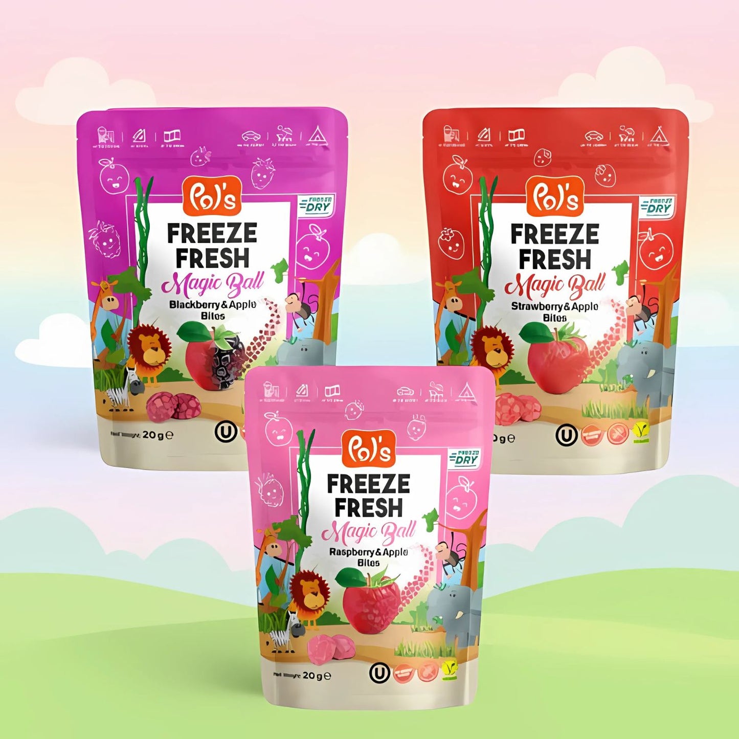 Kids Freeze-Dried Fruit Snack Bundle | Pol’s Freeze Fresh (10-Pack)