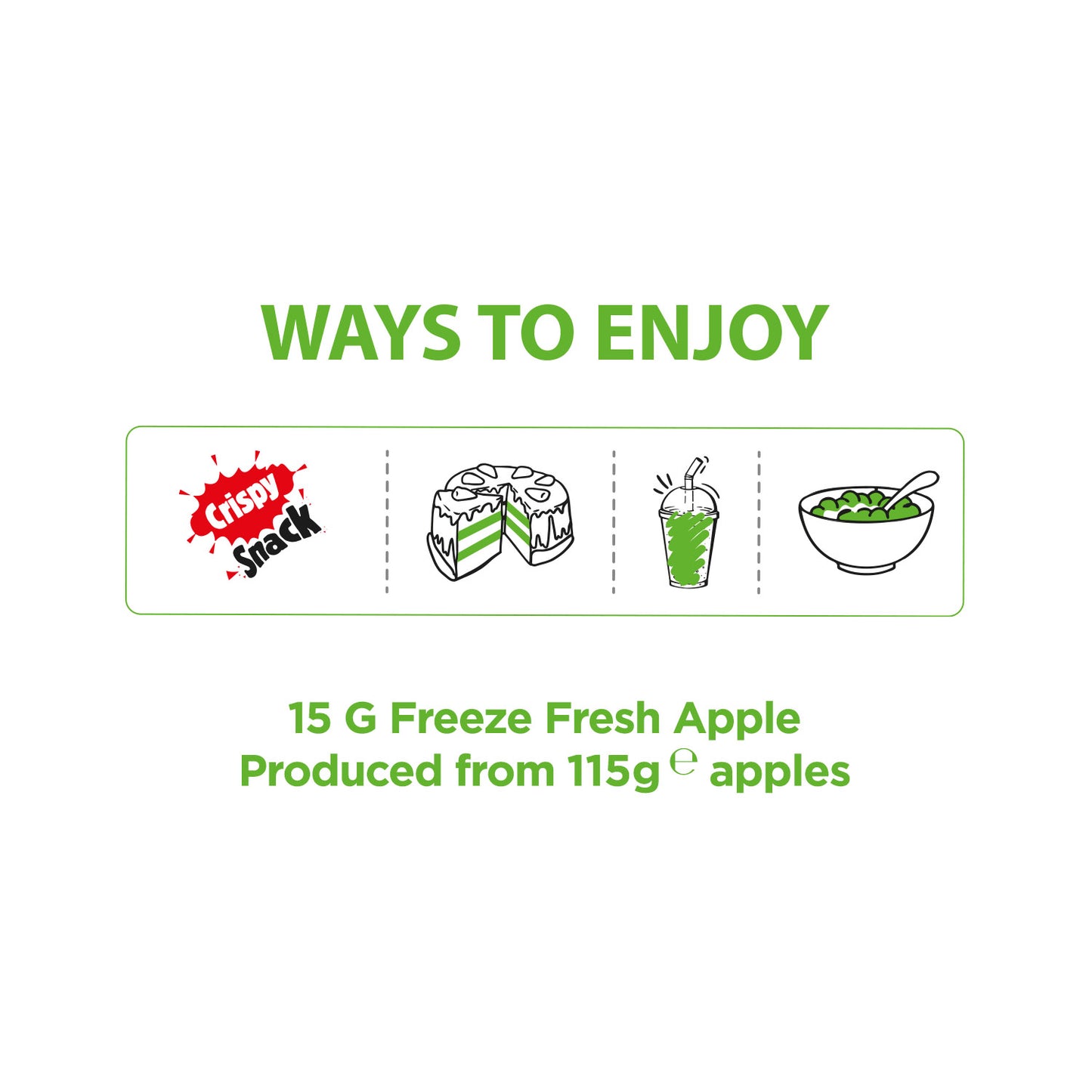 Apple Freeze-Dried Fruit Snacks | Pol's Freeze Fresh- 10 Pack