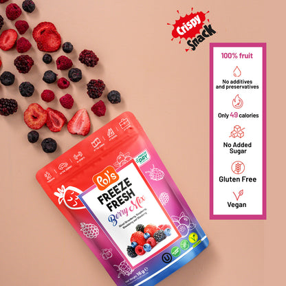 Mixed Berry Freeze-Dried Fruit Snacks | Pol's Freeze Fresh