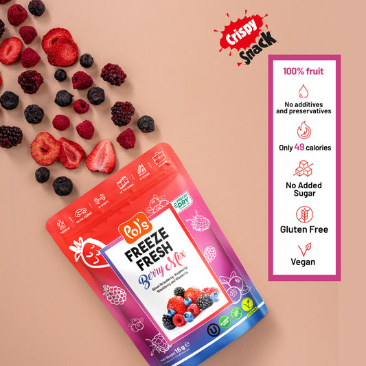 Mixed Berry Freeze-Dried Fruit Snacks | Pol's Freeze Fresh