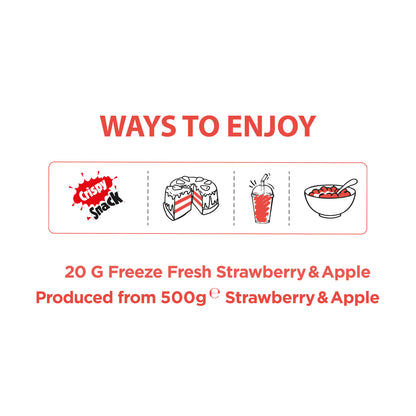 Strawberry & Apple Freeze-Dried Fruit Snacks | Pol's Freeze Fresh